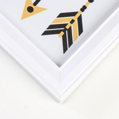 Фоторамка пластик на 5 фото 10х15 см, 12х12 см "Филин" белая 44,5х38 см