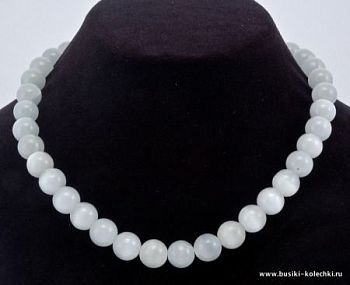 Бусы Кошачий Глаз "Цветоморфозы" арт. НКГ-1(12)-45-1