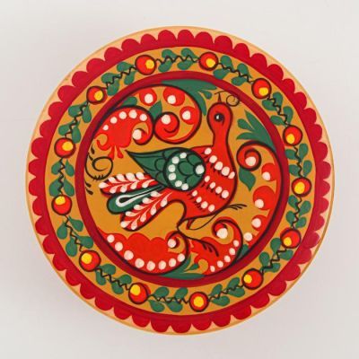 Шкатулка, 10,5×10,5х4,5 см, пучужская роспись