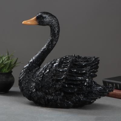 Копилка "Лебедь" средний черный 43см