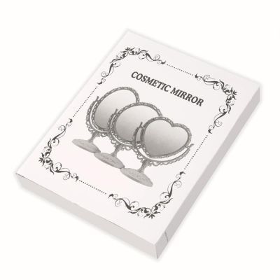 Зеркало настольное, двустороннее, с увеличением, зеркальная поверхность — 14 × 19 см, цвет серебристый