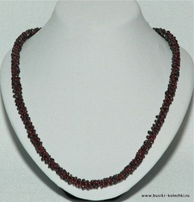 Бусы Гранат "Стерео" арт.НГР-7(10)-60-1