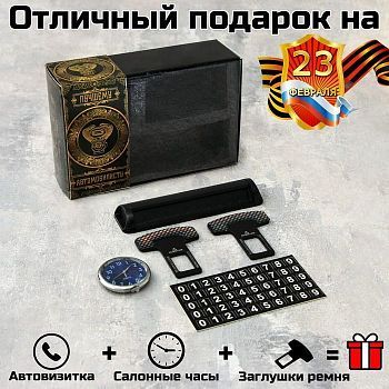 Автомобильный подарочный набор CARTAGE, 4 предмета