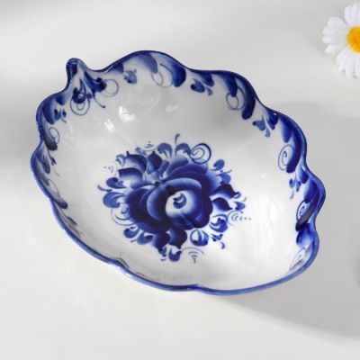 Салатник "Осенний " , авт. Голубенков Н.А., 1 сорт, гжель