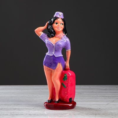 Копилка "Стюардесса" 32 см, микс