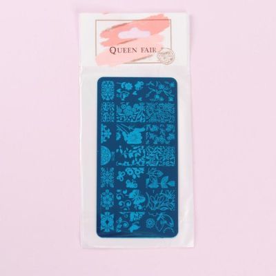 Диск для стемпинга металлический «Весенний цветок», 6 × 12 см