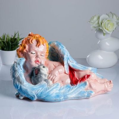 Копилка "Ангел с кроликом" 25х45см