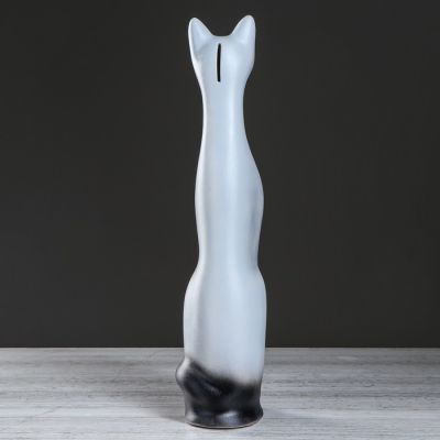 Копилка "Кот", серо-золотая, 49 см