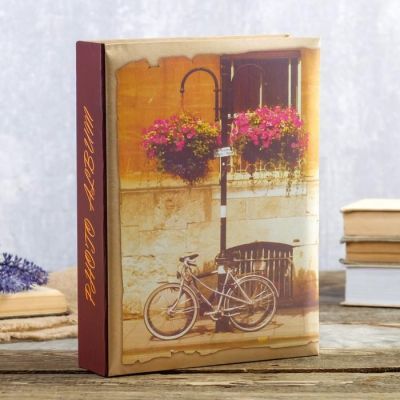 Фотоальбом на 200 фото 13х18 см "Велосипедная прогулка" 28,5х21х5,5 см