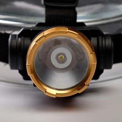 Фонарь налобный "Мастер К.", 3 Вт, 800 mAh, 3.7 В, 100 лм, 1 режим, usb