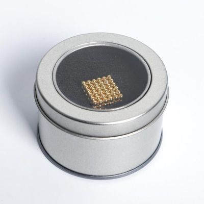 Головоломка NeoCube (неокуб) золотой, 3 мм, 216 сфер