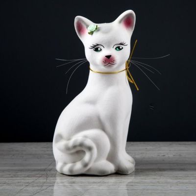 Копилка "Кошка Лиза", белая, 26,5 см