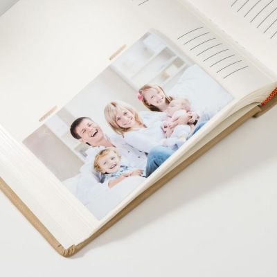 Фотоальбом "Бежевый" на 200 фото 10х15 см. 22,5х5х23 см.