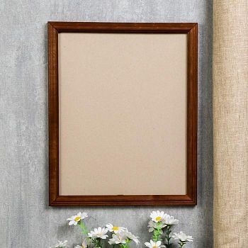 Фоторамка дерево 24х30 см, орех, с небьющимся стеклом, МИКС