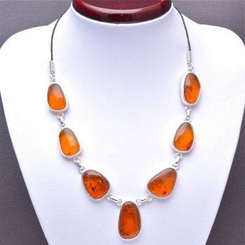 Колье Янтарь "Балтийская осень" арт. ЯК-1454