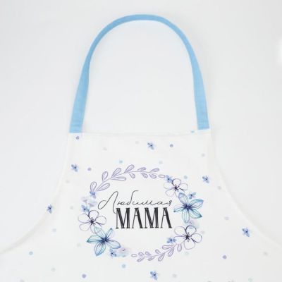 Фартук "Этель" Незабудки 60*70 см, 100% хлопок, саржа 190 г/м2