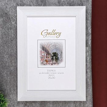 Фоторамка пластик Gallery 20х30 см 061 белый