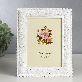 Фоторамка полистоун 13х18 см "Кружево"  22,5х18 см