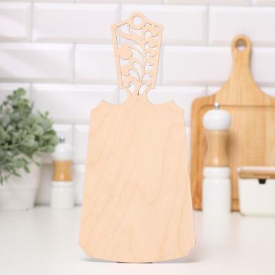 Доска разделочная "Любимой крестнице!", дерево, лакированная, 17,5х37 см