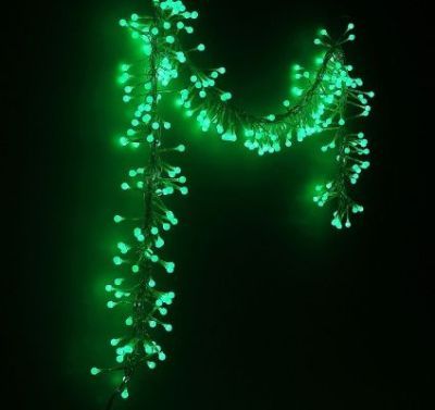 Гирлянда "Метраж" уличная (Мишура шарики Д:3 м., зелёный)