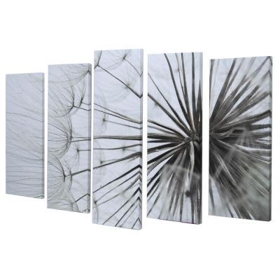 Картина модульная на подрамнике "Одуванчик" 125х80 см (2-25х63, 2-25х70, 1-25х80)