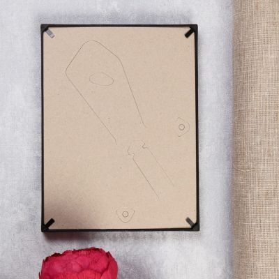 Фоторамка пластик L-3 15х21 см, чёрный, с небьющимся стеклом