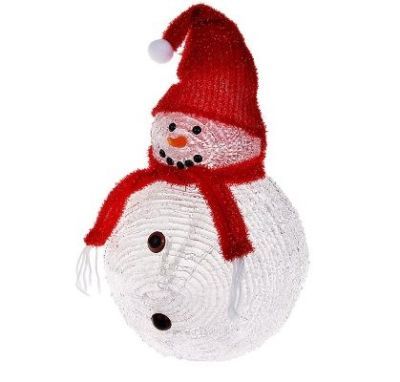 Фигура акрил. "Снеговик средний" (29х23 см.)