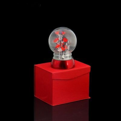 Сувенир с подсветкой в шаре "Лебеди с цветущей вишней" (13 х 10 см)