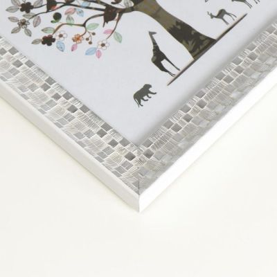 Фоторамка пластик 20х25 см "Серебрянная кладка" 30х25х2,3 см