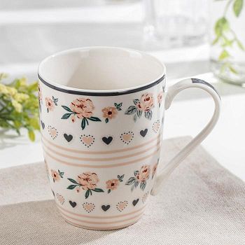 Кружка Доляна «Винтаж», 350 мл, 12×8,4×10,5 см