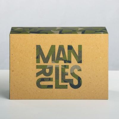 Складная коробка Man rules, 16 × 23 × 7,5 см