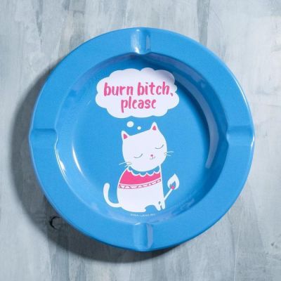 Пепельница "Burn bitch", 13 см
