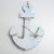Крючки декоративные дерево "Якорь с сетью и морскими звёздами" голубой 32,5х22,5х5 см Крючки декоративные дерево "Якорь с сетью и морскими звёздами" голубой 32,5х22,5х5 см