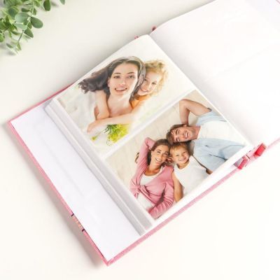 Фотоальбом на 200 фото 10х15 см "Букетик с бантом" МИКС 23,5х20,5х5 см