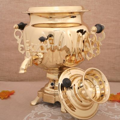 Самовар «Золото», овал, с автоматическим выключением, 3 л, электрический