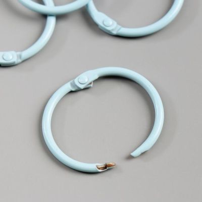 Кольца для альбома "Рукоделие" KDA-030/4, 0,3 см, 4 шт, голубой