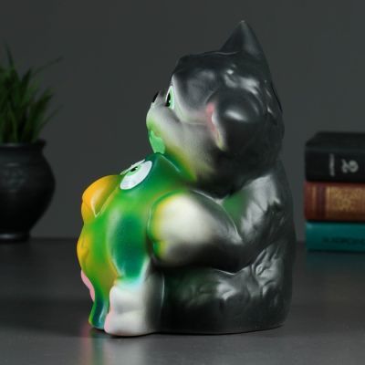 Копилка "Кот с птичкой" 17х19х23см