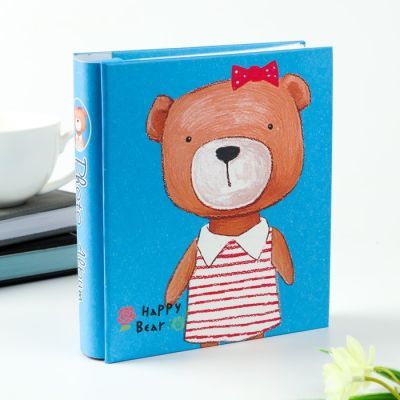 Фотоальбом на 40 фото 10х15 см "Нарядный медведь" в коробке МИКС 18,5х16х4,7 см