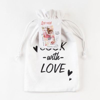 Набор подарочный "Cook with love" полотенце 40х73см, лопатка