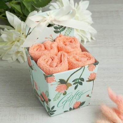 Набор махр. полотенец Gift 30х30 см-4шт, хлопок, 340 г/м2