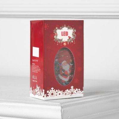 Светодиодная фигура «Бронзовый фонарь с Дедом Морозом» 7 × 13 × 3.5 см, пластик, батарейки AG13х3, свечение тёплое белое