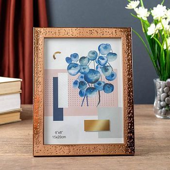 Фоторамка пластик 15х20 см "Короед и медь" 22,6х17,6х1 см