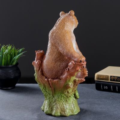 Копилка "Мишка на пне" 32х19х20см