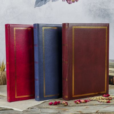 Фотоальбом на 300 фото10х15 см "Однотонные" книжный п-т МИКС