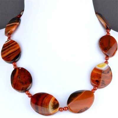 Бусы Сардоникс "Иоланта" арт.П3482