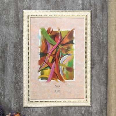 Фоторамка пластик FOTEX VIP 30х45 см (белый&золото)