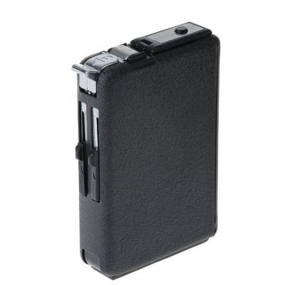 Портсигар с газовой зажигалкой и толкателем для сигарет, микс