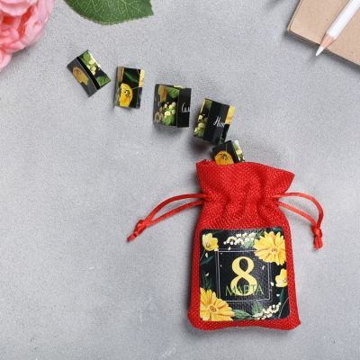 Мешочек с пожеланиями «Жёлтые цветы»