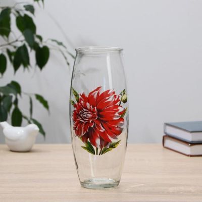 Ваза Цветок на проз.стекле, d-7см 10х23 см