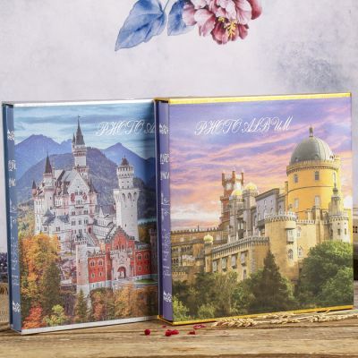 Фотоальбом на 300 фото 10х15 см "Замок" МИКС 34,5х31,5х6 см